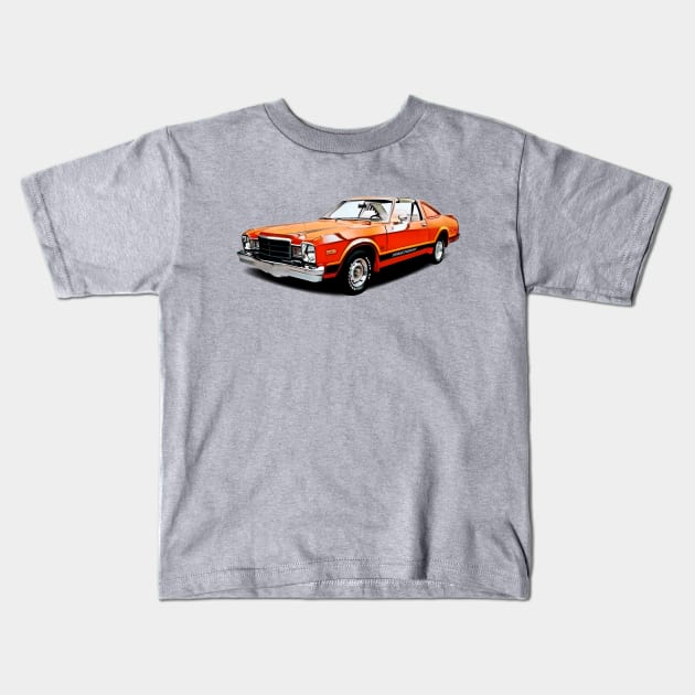 Plymouth Volare Road Runner Kids T-Shirt by CarTeeExclusives